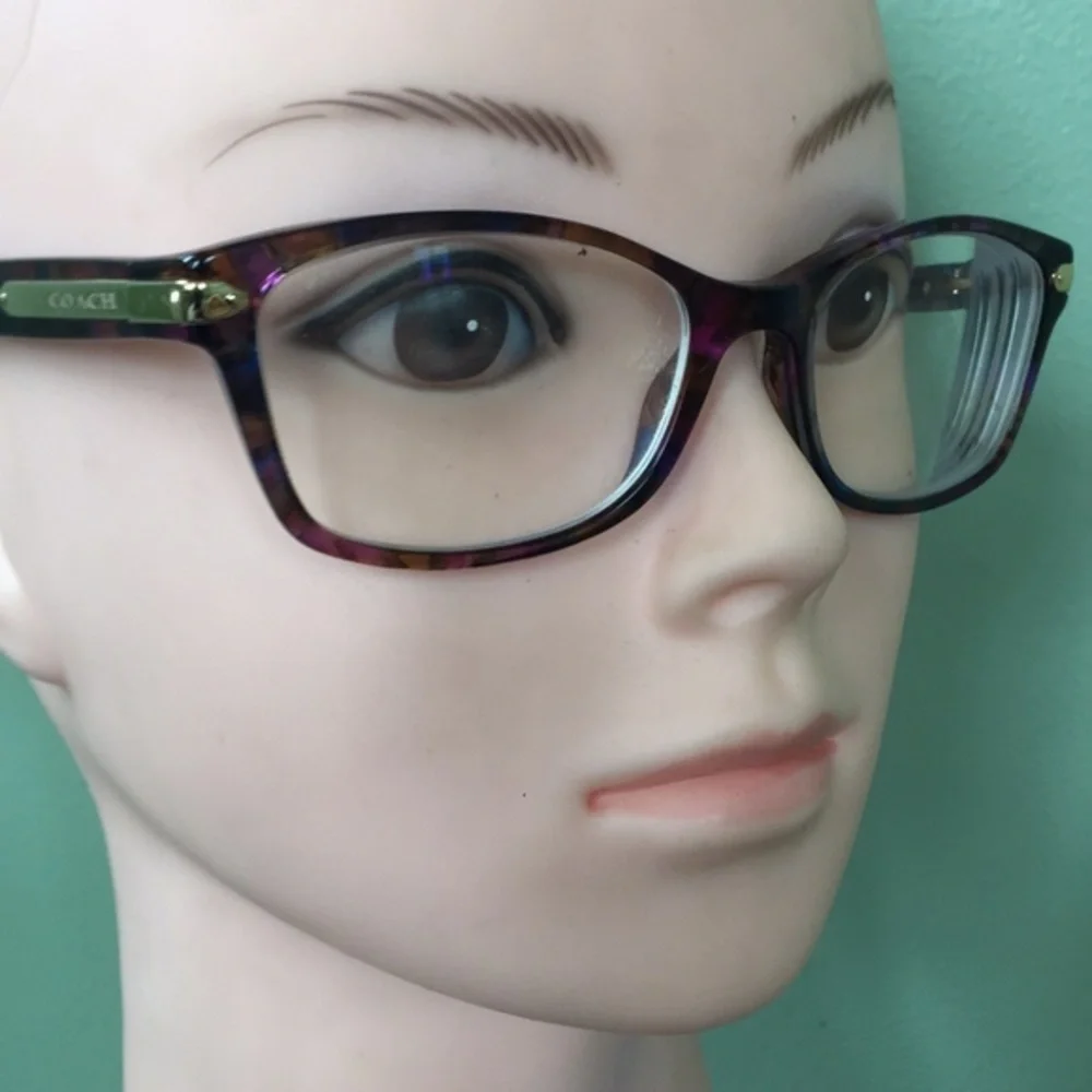 Coach Confetti Purple RX Glasses